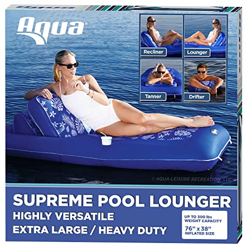 Aqua Luxury Recliner – Extra Large – Heavy Duty, Inflatable Pool Float for Adults 475.00 $75