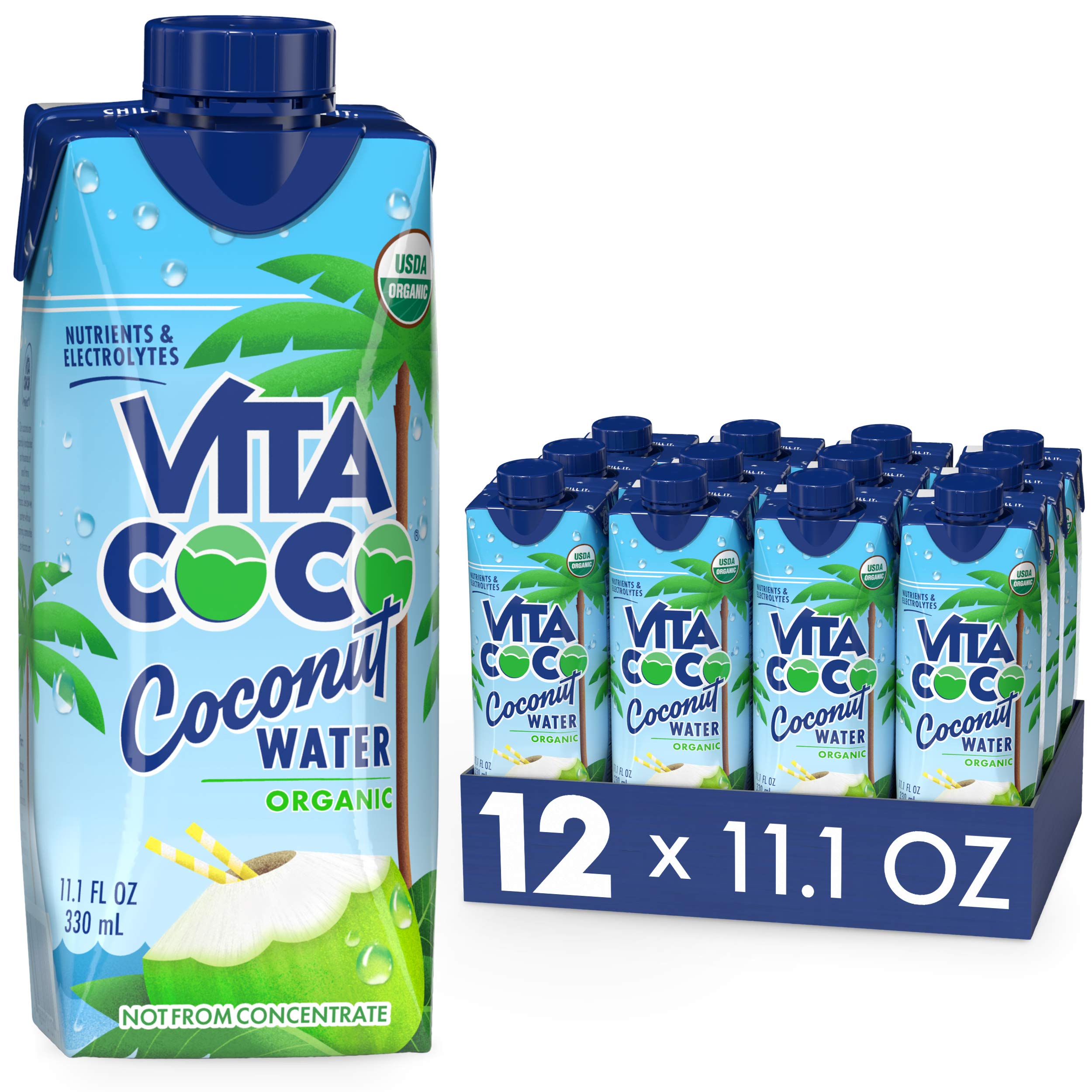 Vita Coco Coconut Water Pure Organic 11.1 Oz Pack Of 12 $8.76