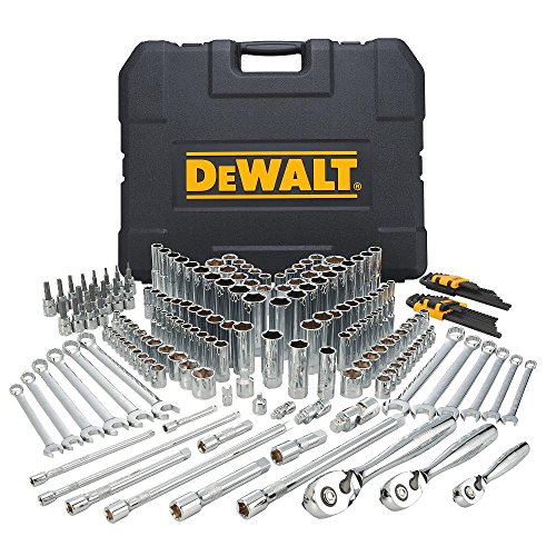 DEWALT Mechanics Tools Kit and Socket Set, 204-Piece, 1/4" & 3/8" & 1/2" Drive, MM/SAE (DWMT72165) $179.99