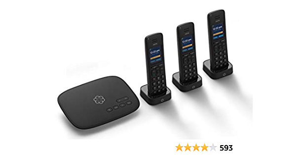Ooma Telo VoIP Free Internet Home Phone Service with 3 HD3 Handsets - $99