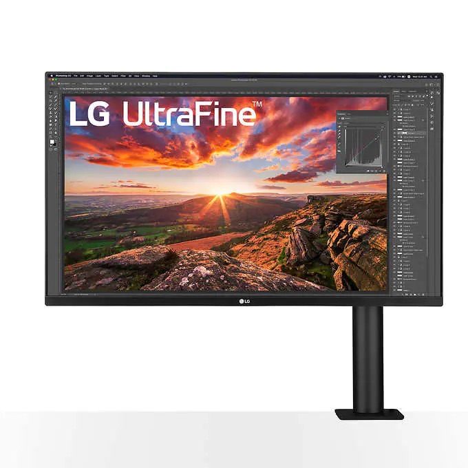 LG 32" UltraFine Display Ergo 4K Monitor 60hz 5ms HDR10 w/ Freesync 32UN880-B $279.99
