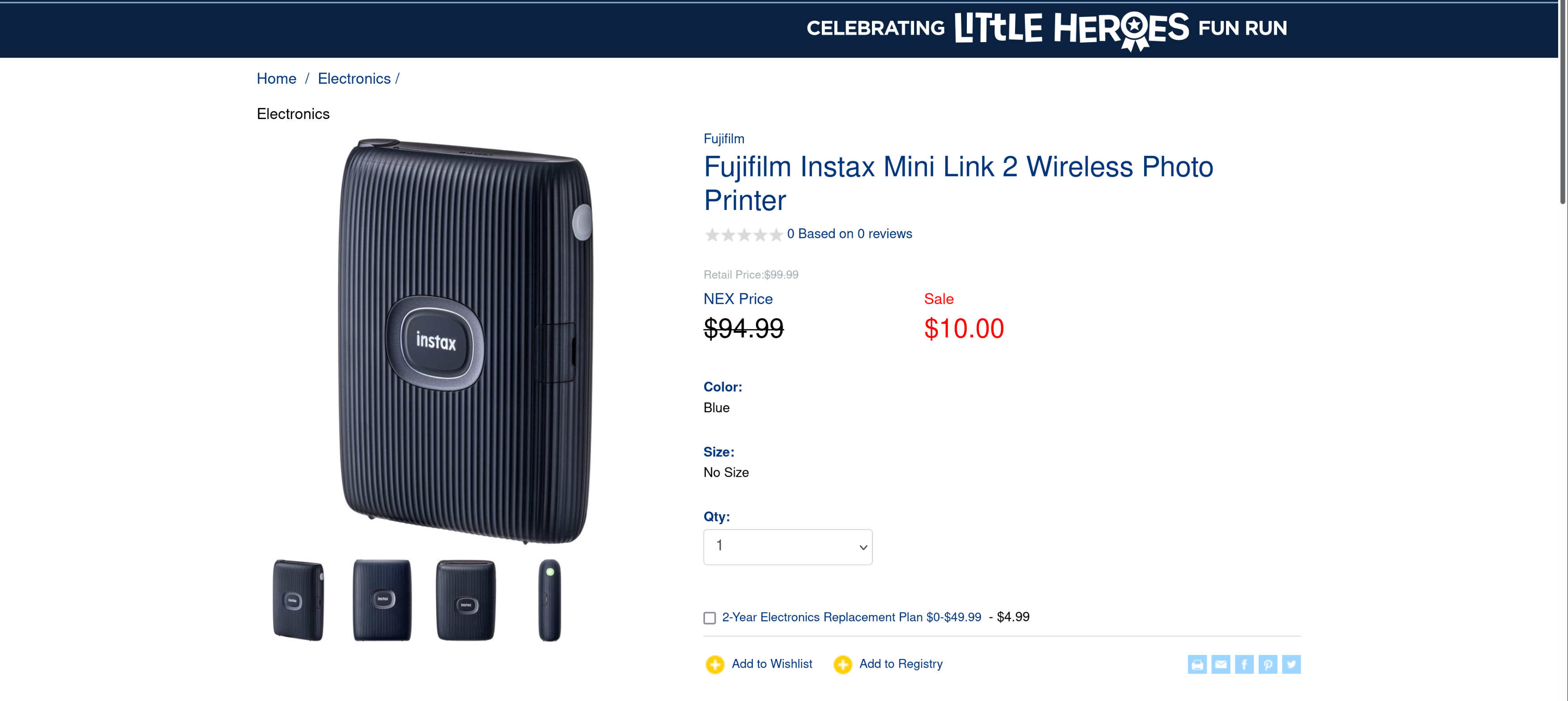 Fujifilm Instax Mini Link 2 Photo Printer on Sale for $10 at US Navy Exchange