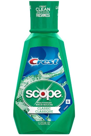 Crest Plus Scope Classic/Outlast Mouthwash Original Formula Mint - 33 oz - 2 bottles for $4.98 and get additional $3 register rewards - $4.98