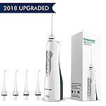 Water Flosser, Electric Cordless &amp; Rechargeable Portable Oral Irrigator With 3 Modes &amp; 4 Jet Tips, IPX7 Waterproof for Kids and People with Braces $29.39