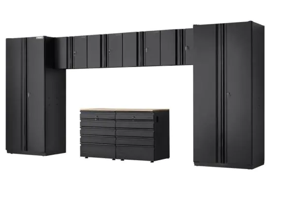8-Piece Heavy Duty Welded Steel Garage Storage System in Black  for  $2099.99 @ Homedepot