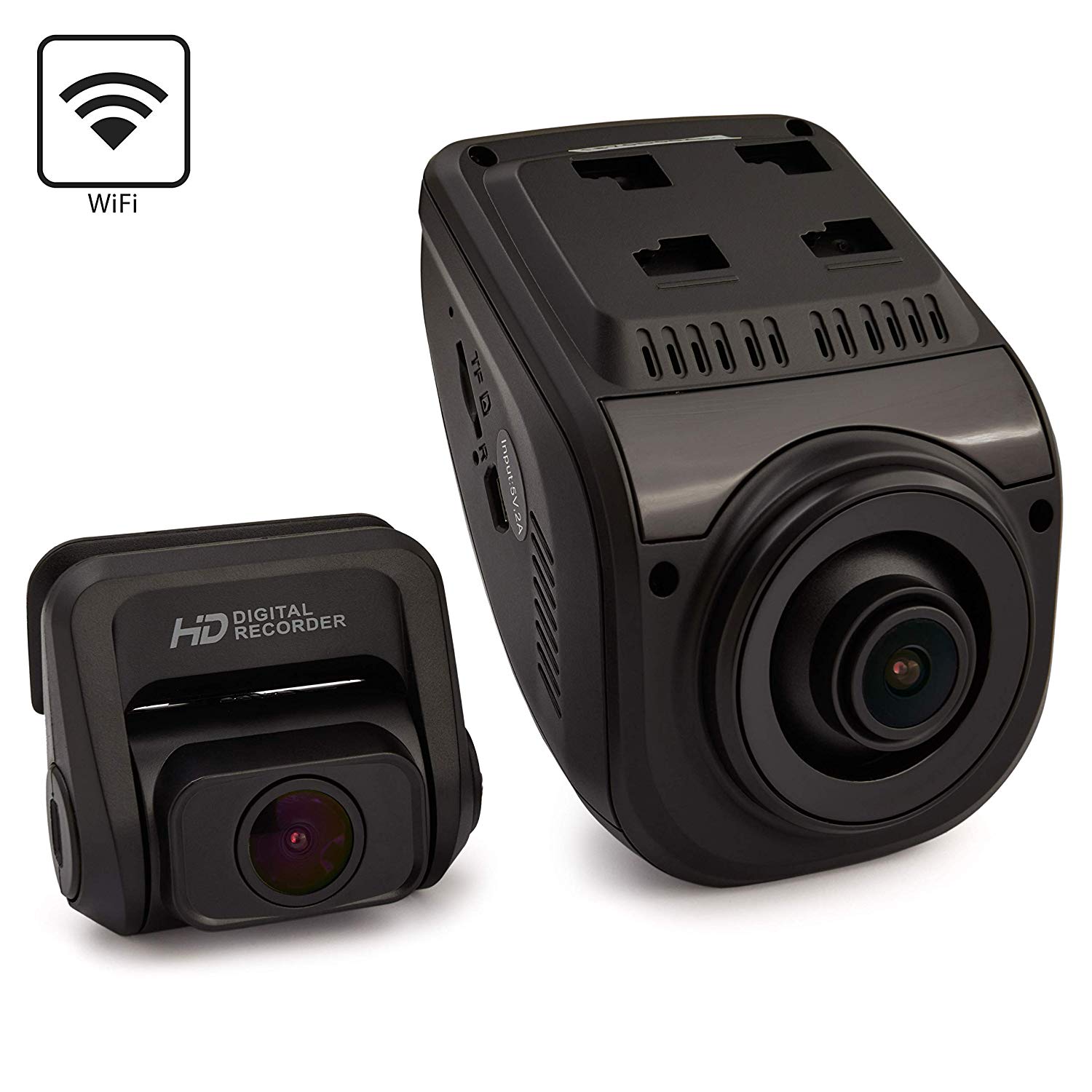 Rexing V1P 3rd Generation Dual 1080p Full HD Front and Rear 170 Degree Wide Angle Wi-Fi Car Dash Cam with Supercapacitor for $93.08
