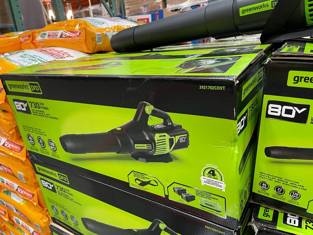 #### Costco In Store(Members) Only #### Greenworks 80V Jet Blower with (2) 2Ah Batteries And Charger for $219.99 After $50 Instant Savings