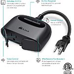 Amazon Offer - Kasa Outdoor Smart Plug, Wi-Fi Outlet with 2 Sockets, IP64 Weather Resistance, Compatible with Alexa, Google Home &amp; IFTTT, No Hub Required for $19.99(After$5 Coupon)