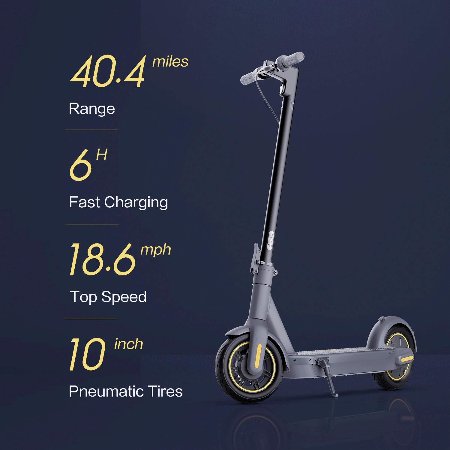 Segway Ninebot MAX Electric Scooter G30 [Max Original, Dark Grey] Amazon $699