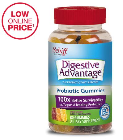 2 (Two) Digestive Advantage Probiotic Gummies, Assorted Fruit - 80 ct each $23.19