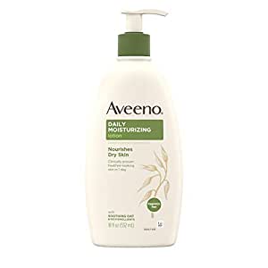 Aveeno Daily Moisturizing Body Lotion with Soothing Oat and Rich Emollients to Nourish Dry Skin, Gentle & Fragrance-Free Lotion is Non-Greasy & Non-Comedogenic, 18 Fl Oz $6.41