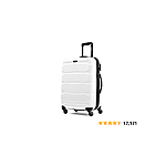 Samsonite Omni PC Hardside Expandable Luggage with Spinner Wheels, White, Checked-Medium 24-Inch - $90.19