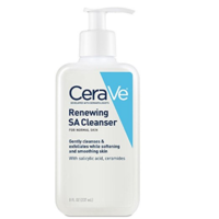 renewing cerave cleanser sa wash oz bumpy rough face skin salicylic acid vitamin exfoliating ounce fragrance