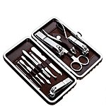 Manicure, Pedicure Kit, Nail Clippers, Professional Grooming Kit, Nail Tools with Luxurious Travel Case, Set of 12 … (nail clippers 12pcs) $7.99 at Tseoa Direct via Amazon