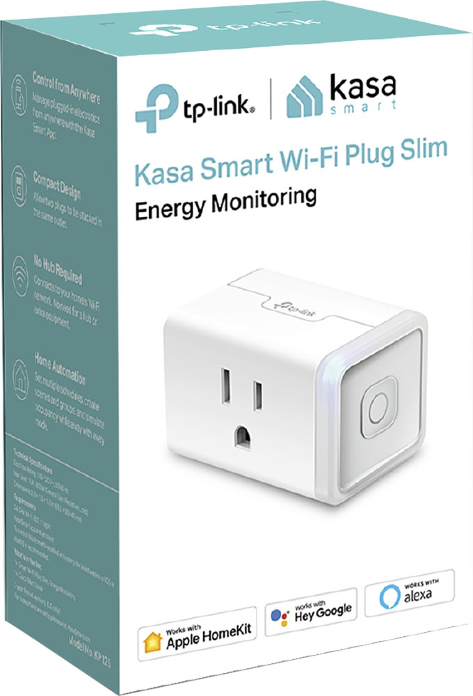 TP-Link - Kasa Smart Wi-Fi Plug Mini with Homekit - White $12.99