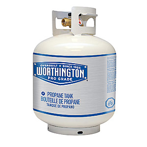 Worthington Industries Pro Grade 20 lb. Steel Propane Tank with Gauge $44.99