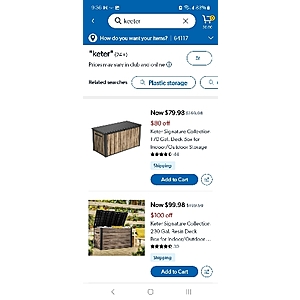 keter deck boxes 170 and 230