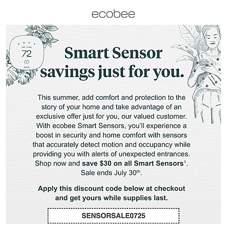 Ecobee SmartSensor Deal