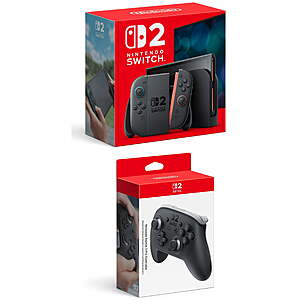 Nintendo Switch 2 System with Nintendo Switch 2 Pro Controller Bundle $538