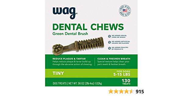 WAG Dental Dog Treats to Help Clean Teeth & Freshen Breath - $10.73