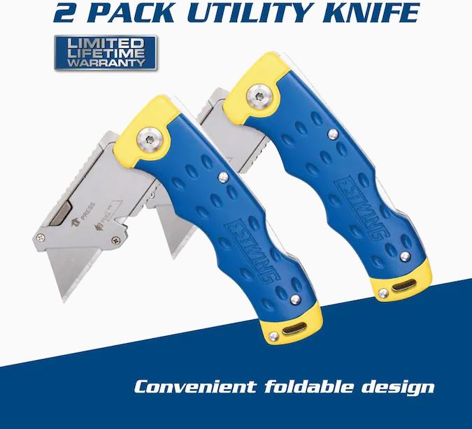 Lowe’s: Estwing folding lock back utility knife, 2-pack for $15 and free in-store pickup