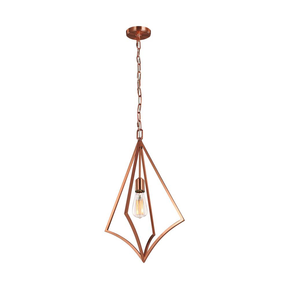 Feiss Nico 1-Light Copper Pendant $55