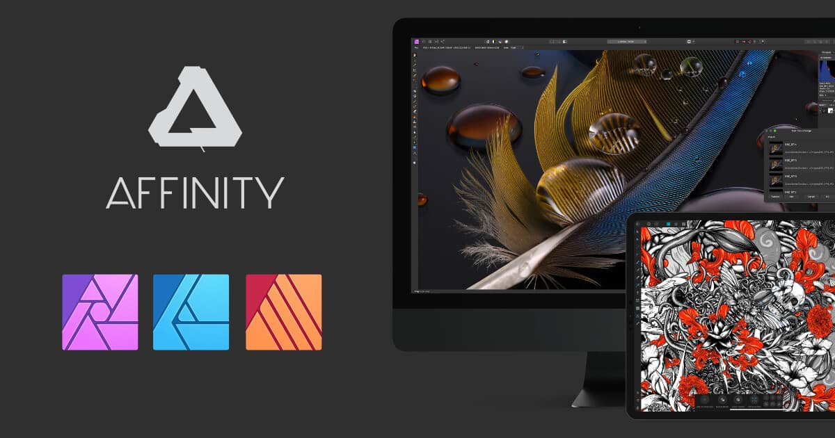 Serif Affinity Software: Photo, Designer or Publisher $24.99
