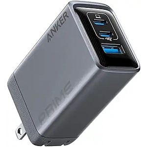 3-Port Anker Prime GaN Up to 100W Max USB Wall Charger (2x USB-C, 1x USB-A) $40 + Free S&H