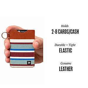 Thread Wallets Ultra Slim Minimalist Leather Card Holder Wallet - Amazon - 2 Colors -$12.49