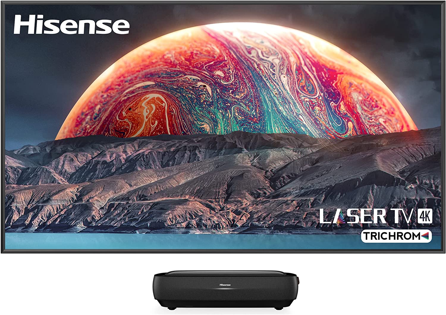 Hisense L9G TriChroma Laser TV Ultra Short Throw Projector with ALR Screen (120L9G-CINE120A) - $3899