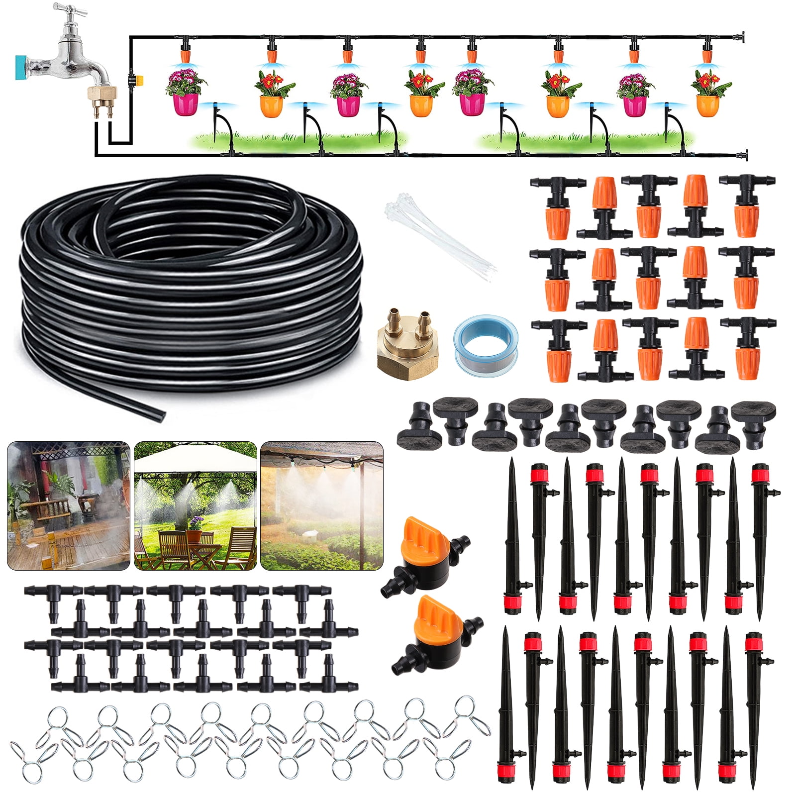 GOTGELIF® Garden Irrigation System 8.99 at Walmart