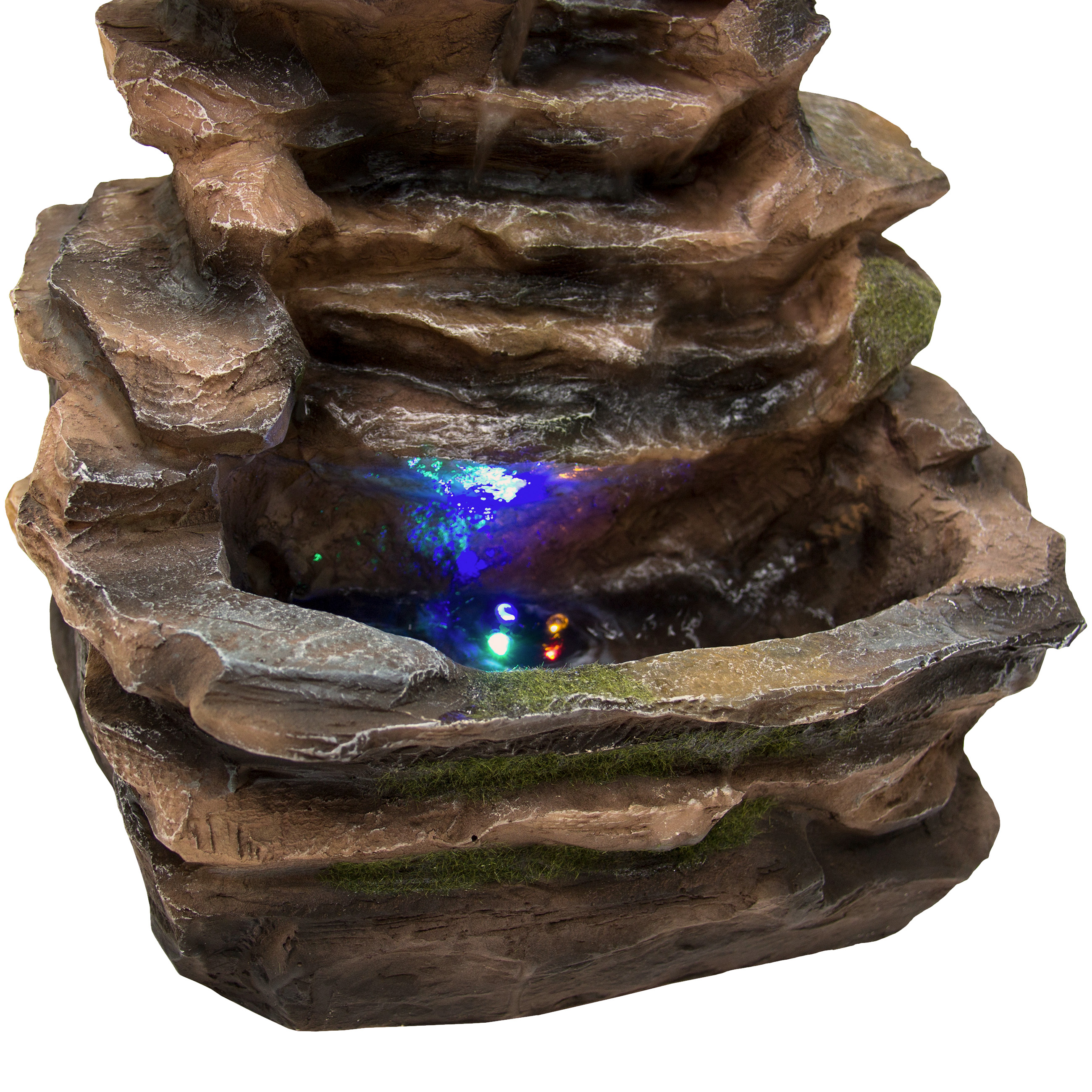 Best Choice Products Fountain Waterfall W Multicolor Led Lights