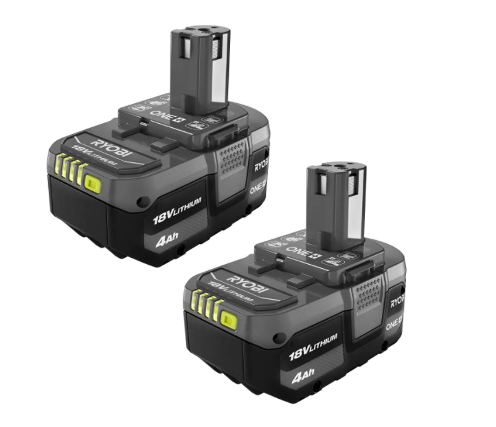 ONE+ 18V Lithium-Ion 4.0 Ah Battery (2-Pack) $79.00