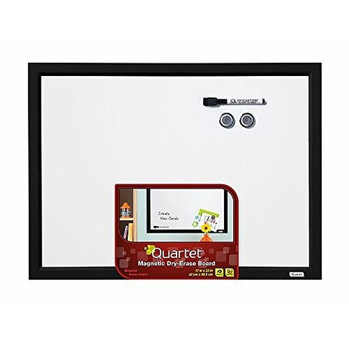 $9.24 Quartet Dry Erase Board, Whiteboard / White Board, Magnetic, 17" x 23", Black Frame (MWDW1723M-BK)