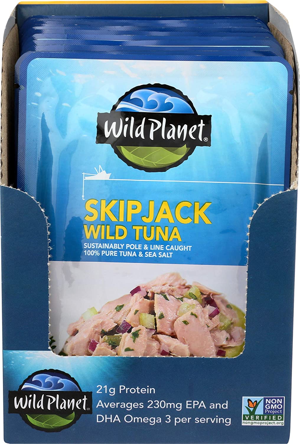 12-Count 3-Oz Wild Planet Skipjack Wild Tuna Pouches