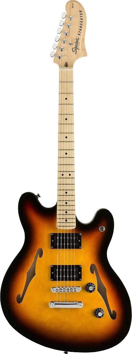 Fender Squier Affinity Starcaster Semi-Hollow Electric Guitar 3-Color Sunburst - $210 + FS