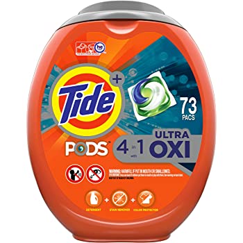 Tide PODS Plus Downy 4 in 1 HE Turbo Laundry Detergent Pacs, April Fresh Scent, 61 Count Tub - $13.78