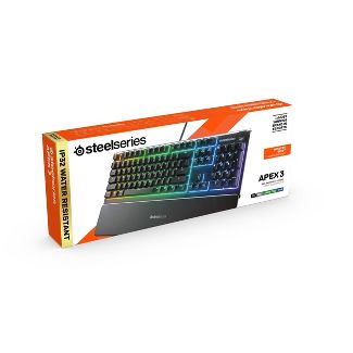 SteelSeries Apex 3 Gaming Keyboard - Target B&M - YMMV 75% off was $49.99 $14.99