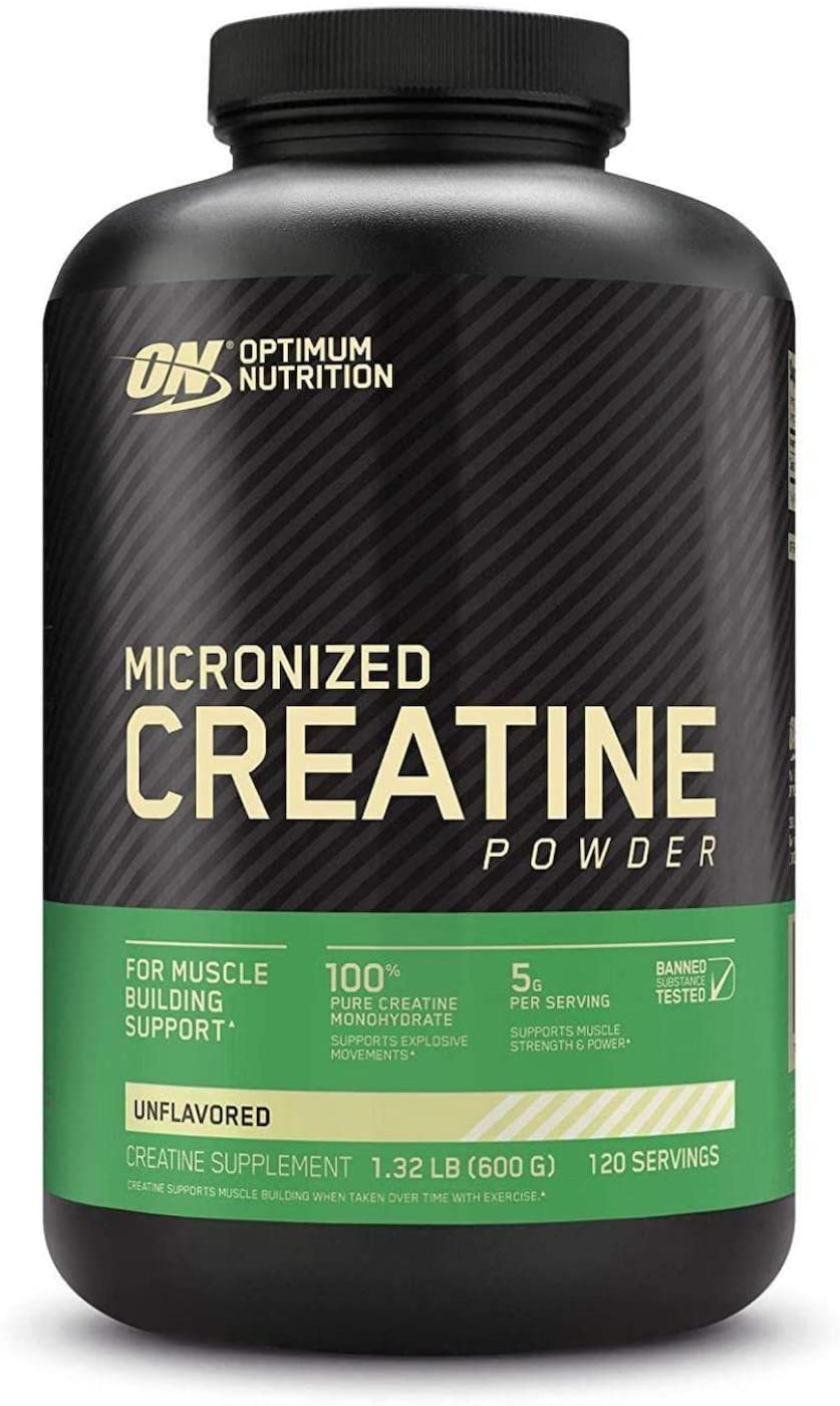 Optimum Nutrition Micronized Creatine Monohydrate Powder, Unflavored, Keto Friendly, 120 Servings (Packaging May Vary) $16.49