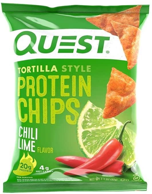 Quest Nutrition Tortilla Style Protein Chips Clili Lime  $35.16 for 24 bags