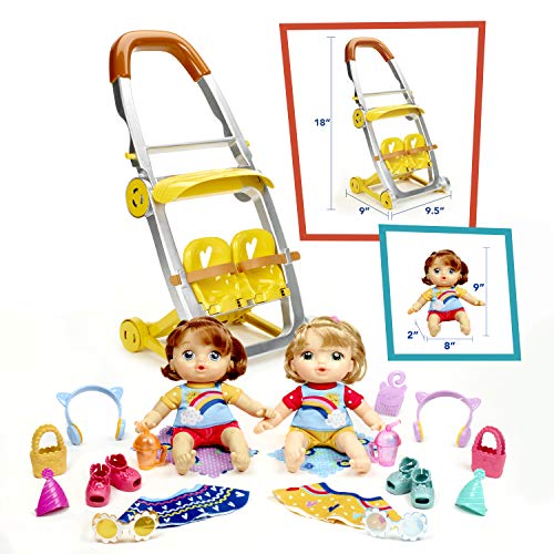 Littles by Baby Alive, Shop ‘N Stroll Twins, Blonde Hair Doll, Red Hair Doll, Stroller, 18 Accessories, Toy for Kids 3 Years Old & Up (Amazon Exclusive) $34.49