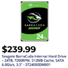[Starts Nov 20] 24TB Seagate BarraCuda 3.5&amp;quot; 7200 RPM 512MB Cache CMR Internal SATA Hard Drive $239.99 + Free Shipping