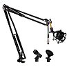 Pyle 3.9-Ft Suspension Mic Boom Stand Pro w/ Shock Mount, Adjustable Tilt &amp;amp; 9.8-Ft XLR $21.99 + Free Shipping w/ Prime or on $35+