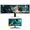 Samsung Odyssey Dual QHD and 1080p Curved Monitors Bundle