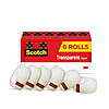 6-Pack Scotch Transparent Tape (3/4" x 1296")