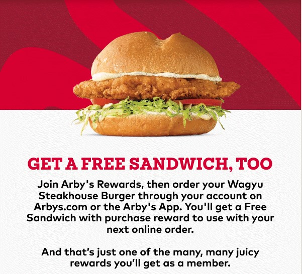 Arby's deals order online