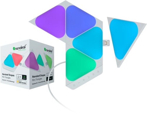 Nanoleaf Shapes Mini Triangles Smarter Kit (5pk) - $49.99