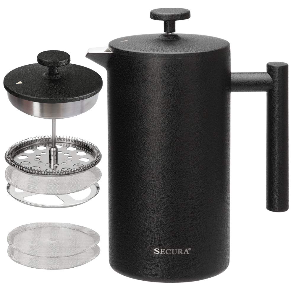 34oz Secura French Press Stainless Steel Insulated Coffee Maker 17