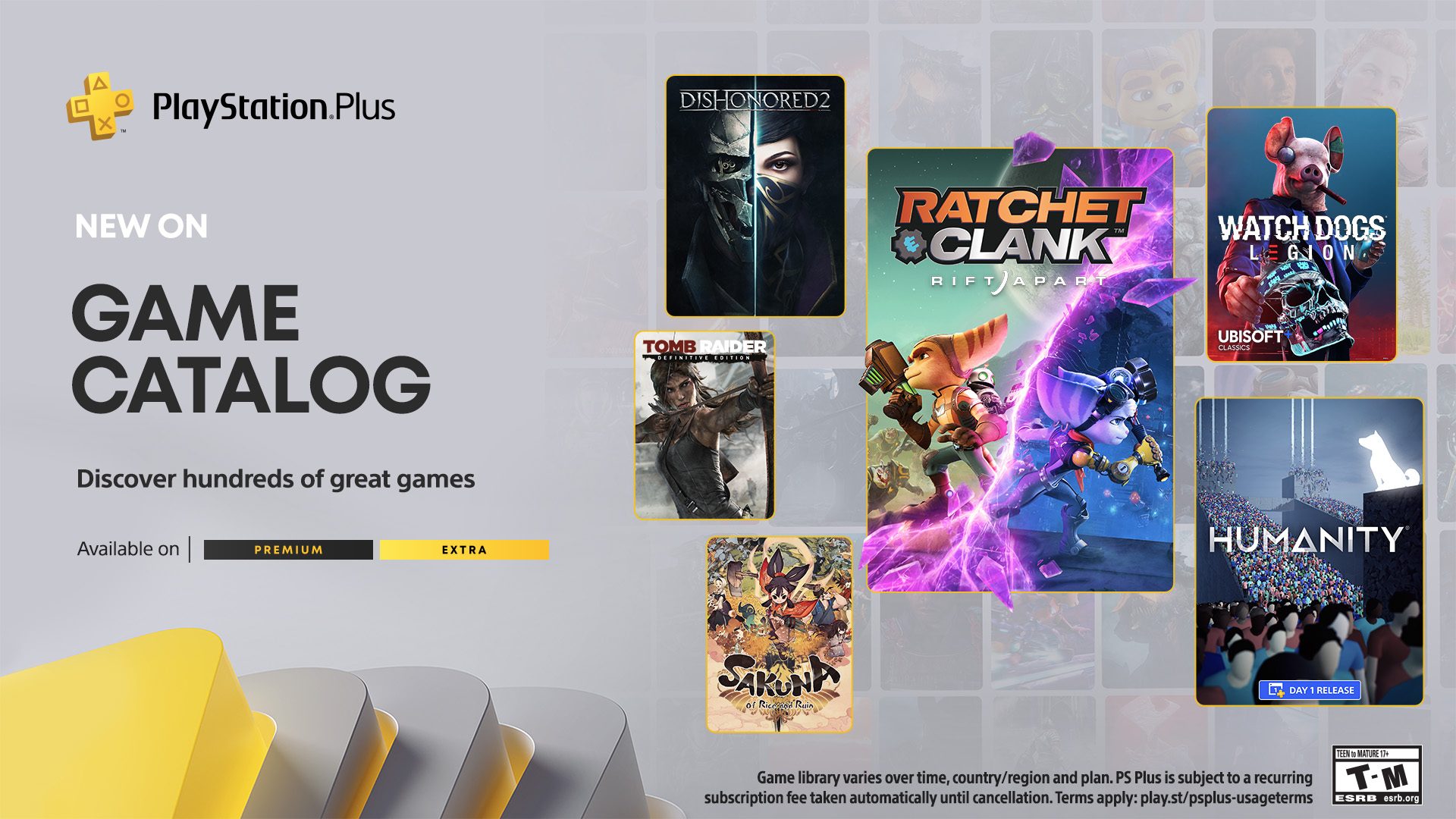 Playstation Plus Extra May Games: Ratchet & Clank: Rift Apart, Humanity, Tomb Raider Trilogy and More