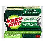 6-Pack 6-Ct. Scotch-Brite Heavy Duty Scrub Sponges $13.72 ($0.38/sponge) + Free Shipping w/ Prime or on orders over $35